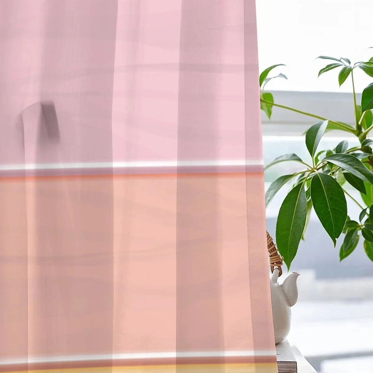 Rideau tombant arc en ciel séparé