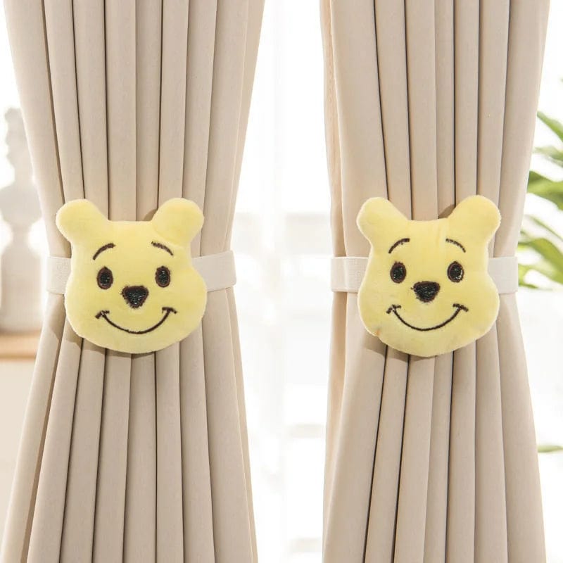 Embrasse rideau ourson jaune content L'atelier Rideau