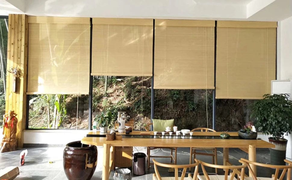 Rideau bambou beige élégant L'atelier Rideau