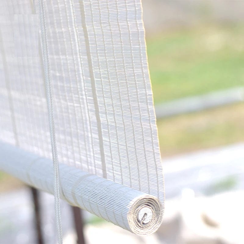 Rideau bambou blanc chic L'atelier Rideau