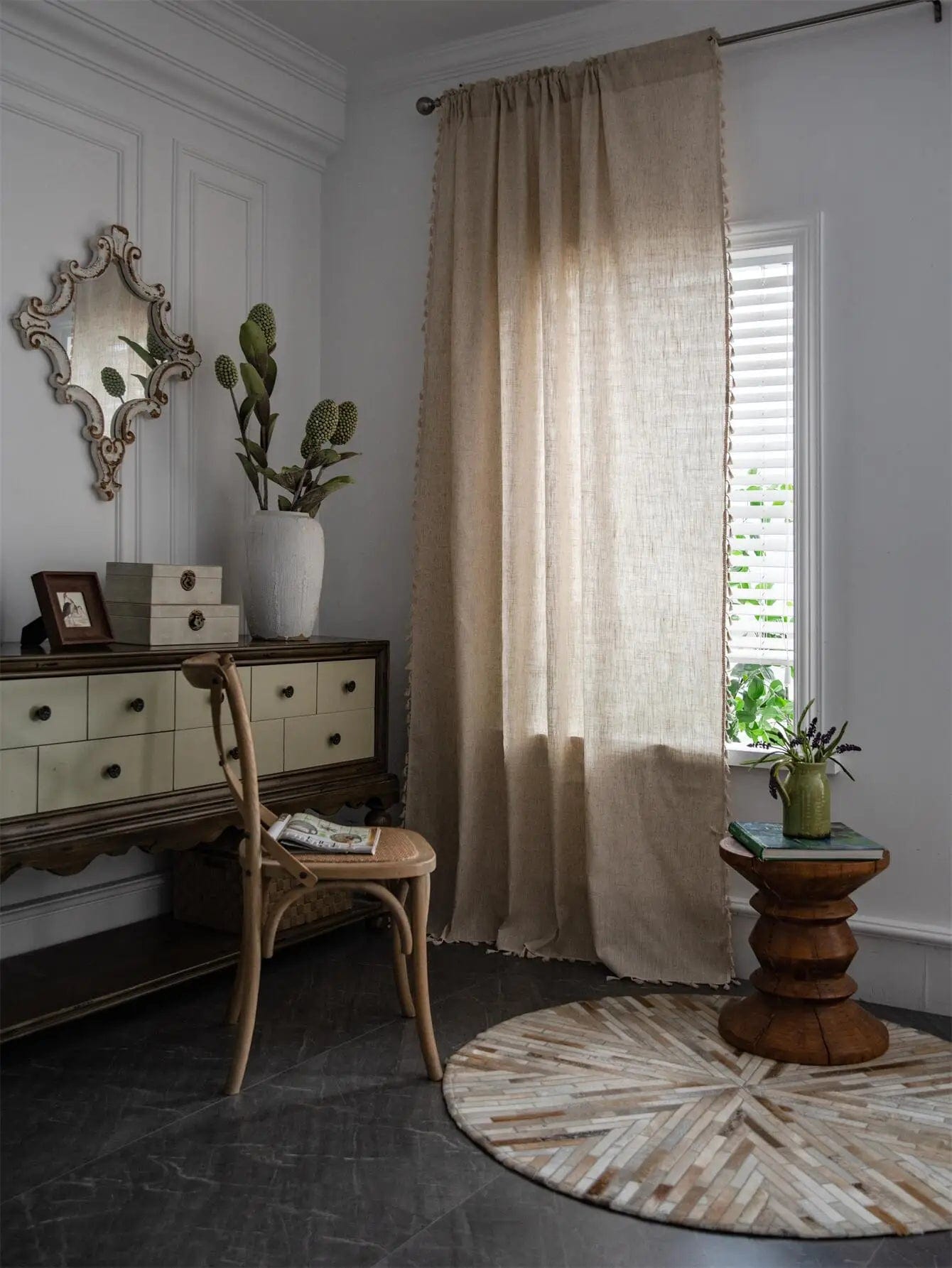 Rideau bohème artisanal L'atelier Rideau