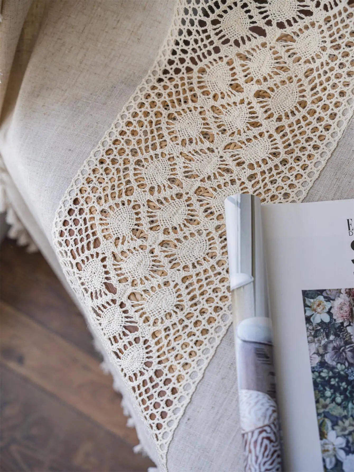 Rideau bohème beige naturel L'atelier Rideau