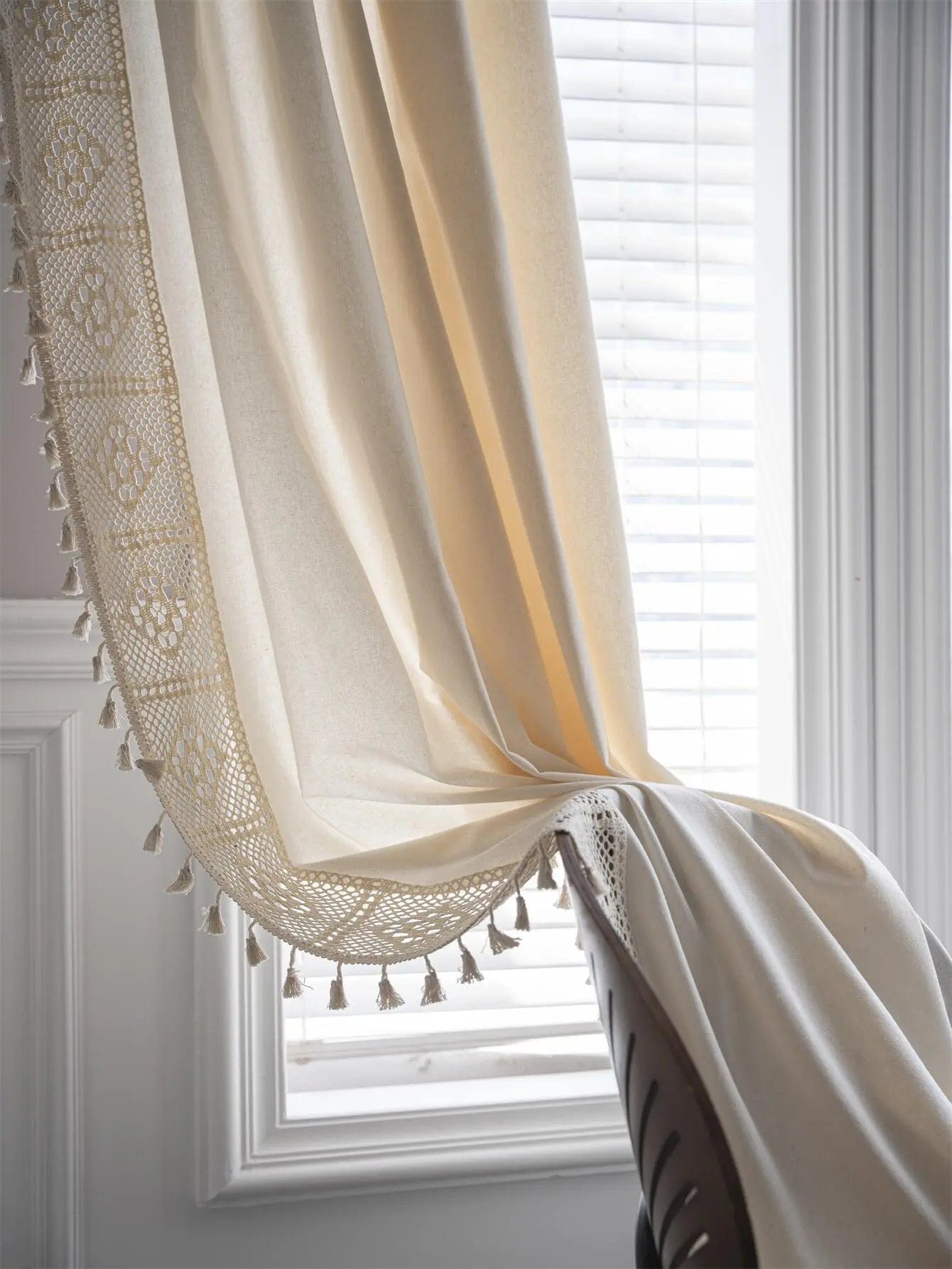 Rideau bohème harmonieux 150cm x 60cm L'atelier Rideau