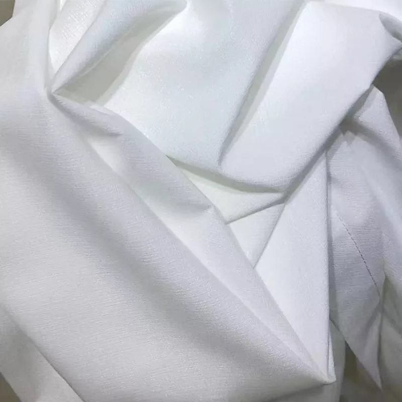 Rideau chambre blanc voilage 100cm x 130cm / Passe-tringle L'atelier Rideau