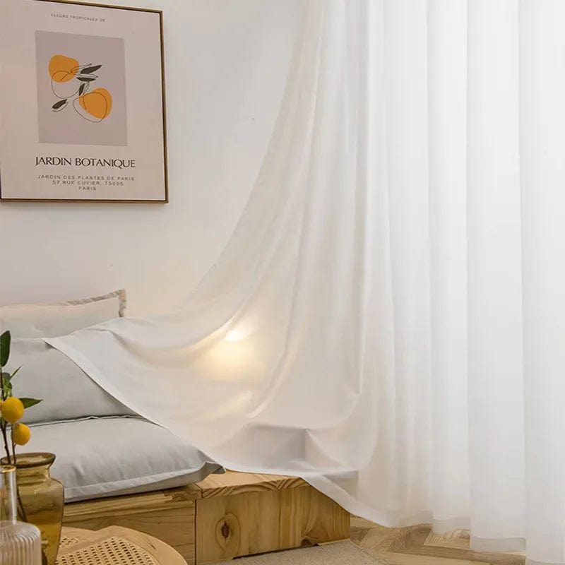 Rideau chambre blanc voilage L'atelier Rideau