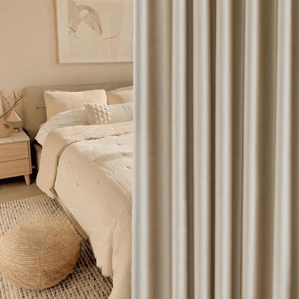 Rideau chambre crème douce nuit L'atelier Rideau