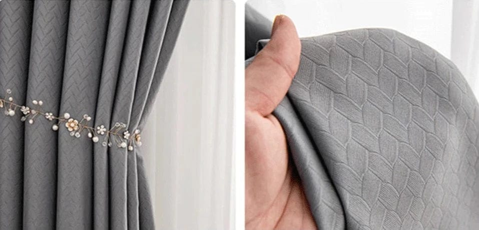 Rideau chambre gris occultant tendre nuit L'atelier Rideau