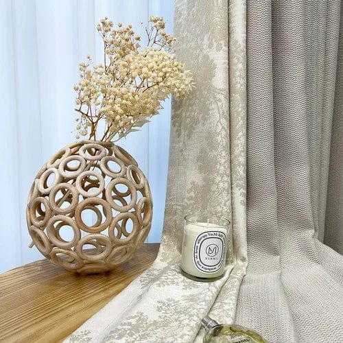 Rideau chambre prestige éternel Gris / 100cm x 250cm / Crochet L'atelier Rideau