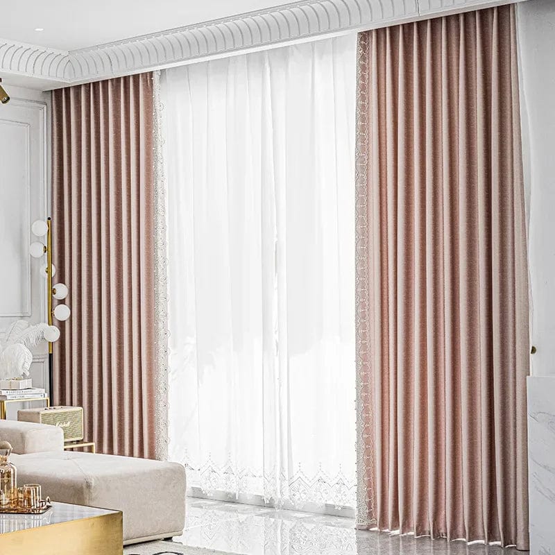 Rideau chambre rose Cocooning Rideau / 100cm x 250cm / Crochet L'atelier Rideau