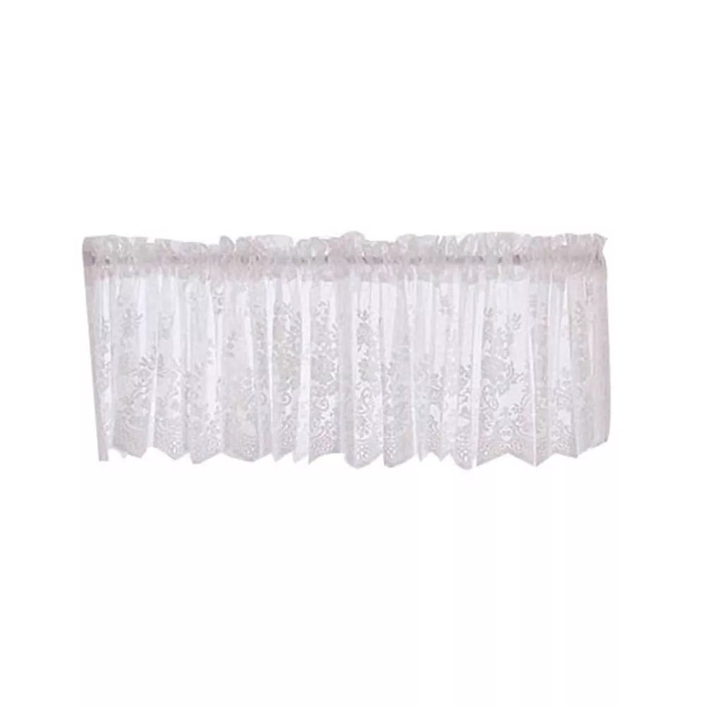 Rideau cuisine blanc pour rangement 130cm x 40cm L'atelier Rideau