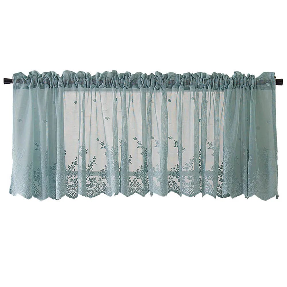 Rideau cuisine bleu pour rangement 130cm x 40cm L'atelier Rideau