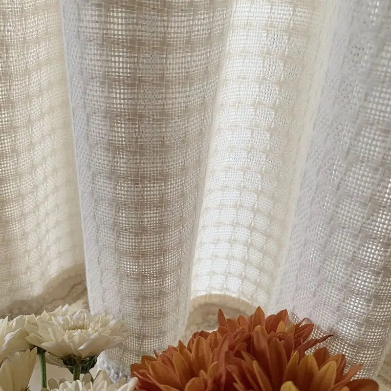 Rideau cuisine pour fenêtre 100cm x 100cm / Passe-tringle L'atelier Rideau