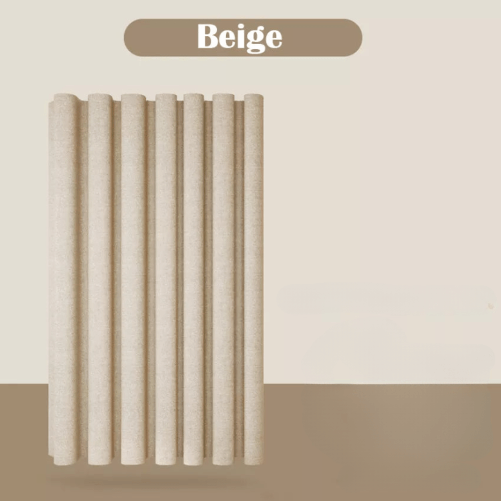 Rideau de douche imitation lin beige L'atelier Rideau