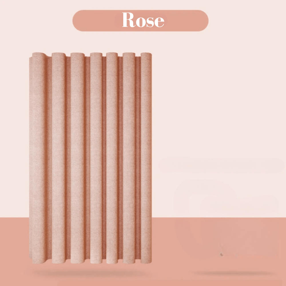 Rideau de douche imitation lin rose L'atelier Rideau