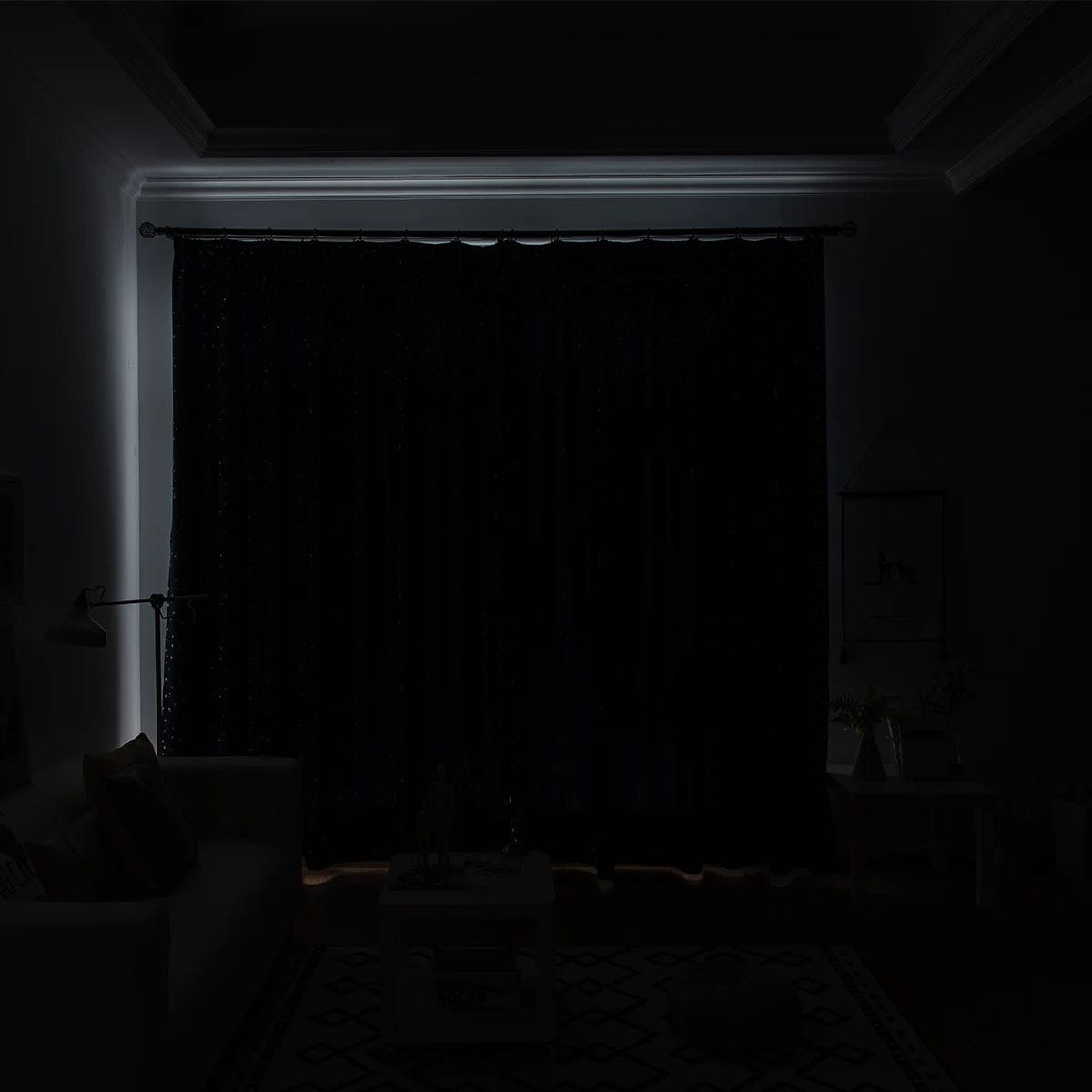 Rideau enfant occultant bleu à étoiles L'atelier Rideau