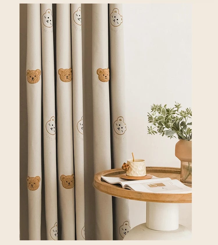 Rideau enfant occultant ourson L'atelier Rideau