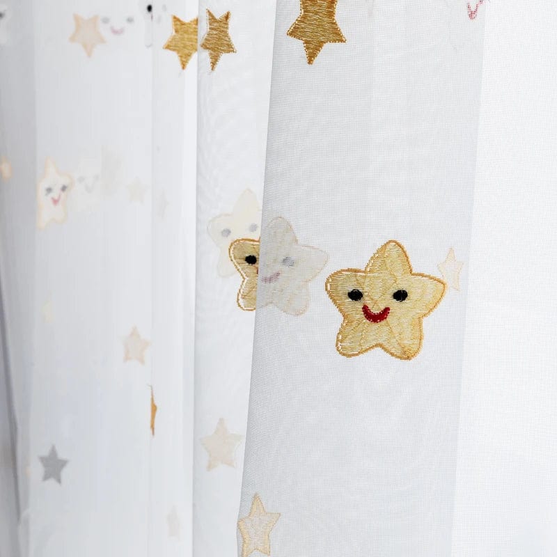 Rideau enfant voilage à étoiles dorées L'atelier Rideau