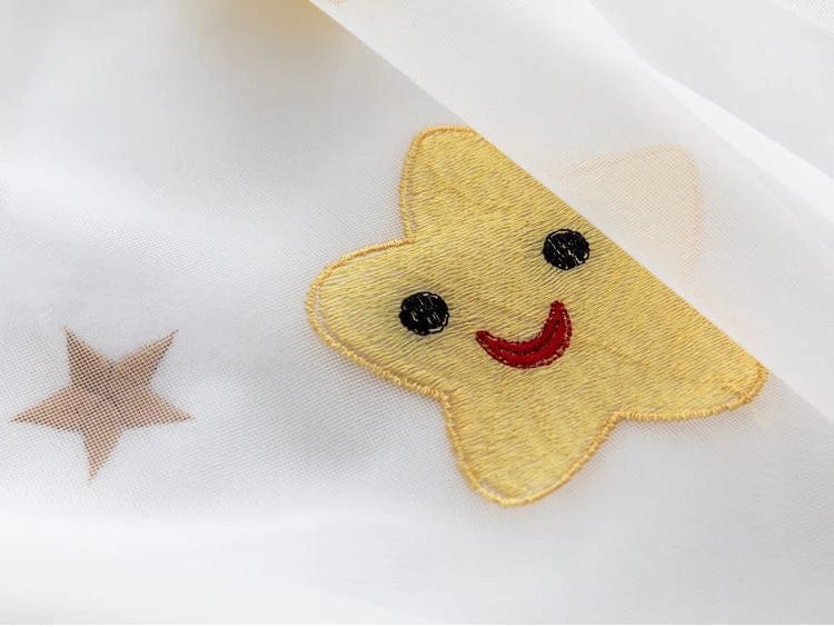 Rideau enfant voilage à étoiles dorées L'atelier Rideau