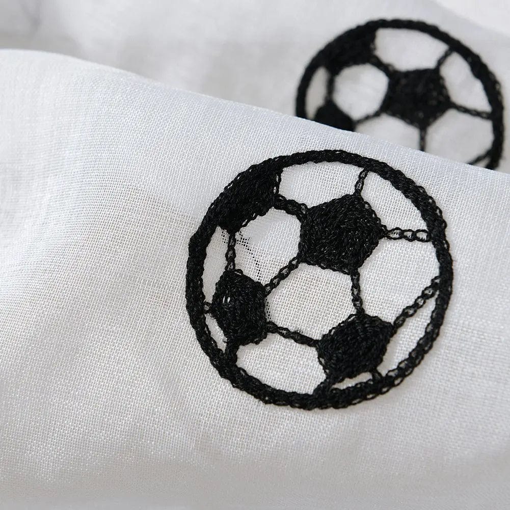 Rideau enfant voilage à motifs ballon 100cm x 100cm / Passe-tringle L'atelier Rideau