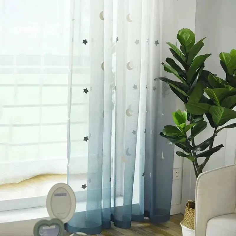 Rideau enfant voilage espace cosmique L'atelier Rideau