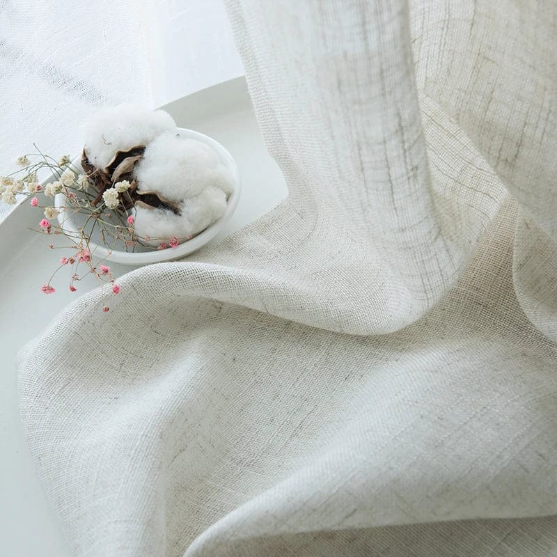 Rideau lin blanc ivoire L'atelier Rideau