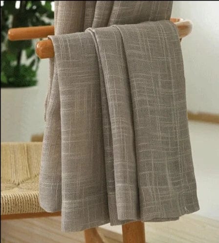 Rideau lin gris épuré L'atelier Rideau