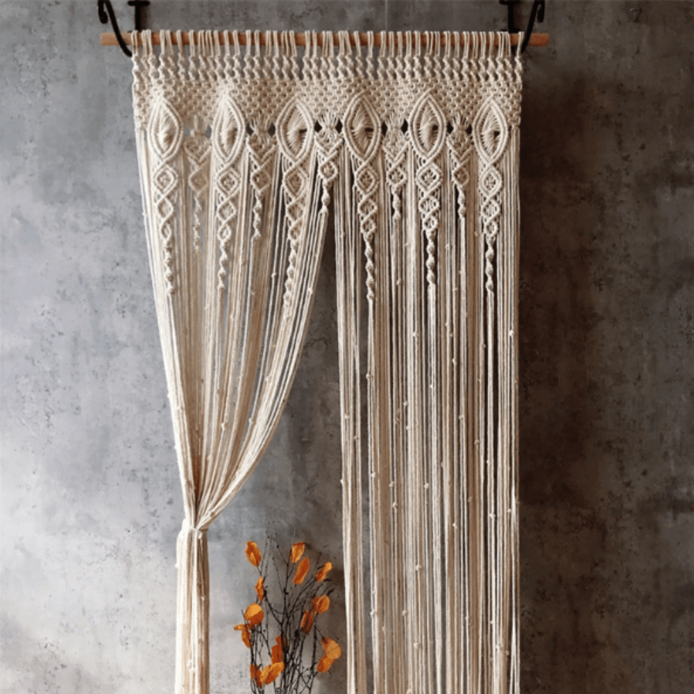 Rideau macramé 80cm par 240cm L'atelier Rideau