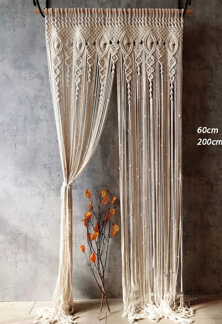 Rideau macramé ancien coton L'atelier Rideau