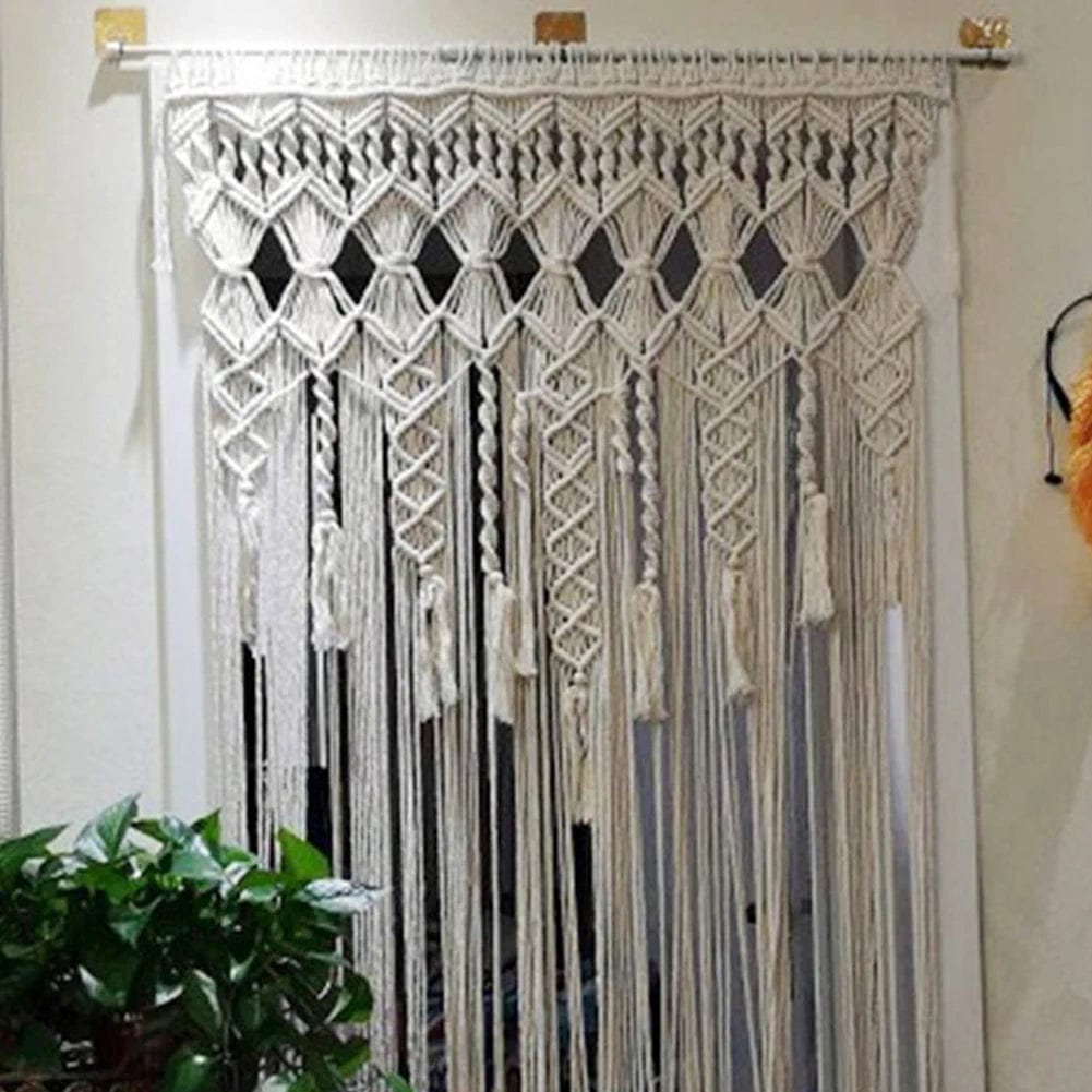 Rideau macramé inspiré L'atelier Rideau