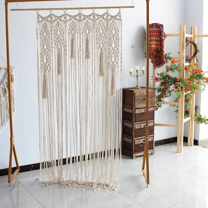 Rideau macramé luxe nature L'atelier Rideau