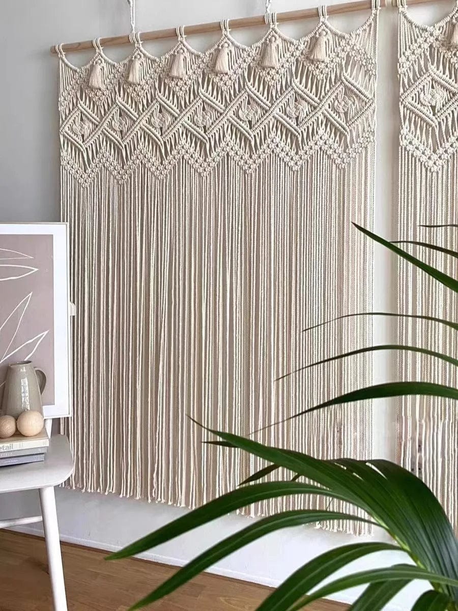 Rideau macramé rustique chic L'atelier Rideau