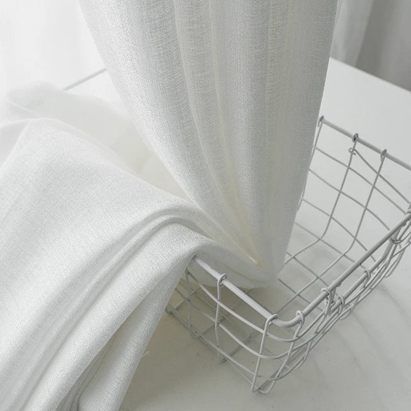 Rideau salon chic blanc L'atelier Rideau