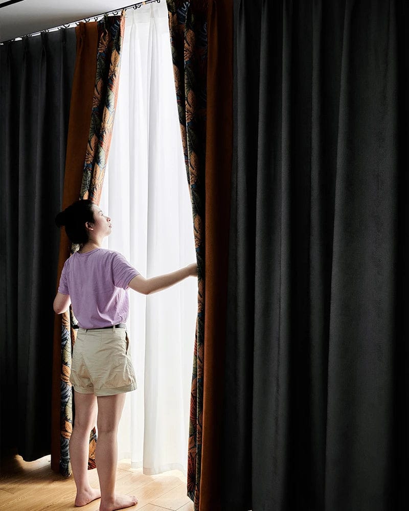 Rideau salon coloré occultant original L'atelier Rideau