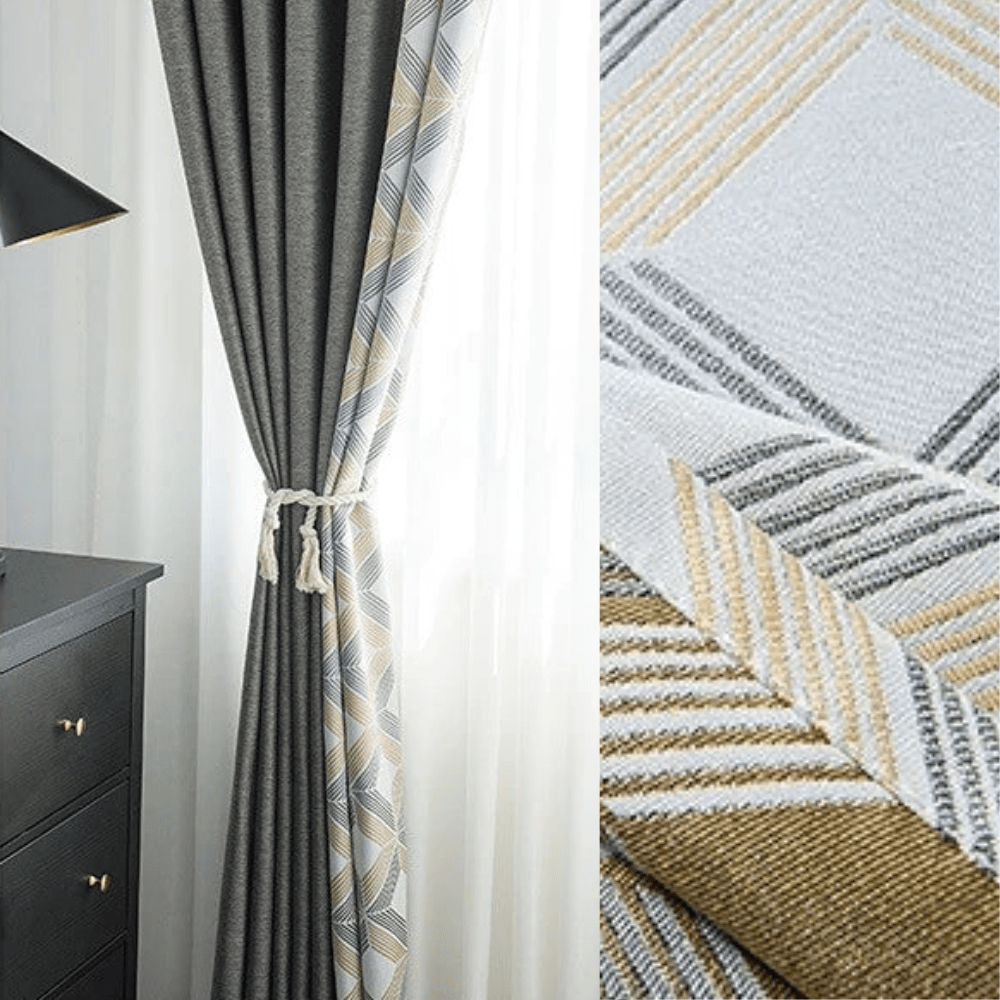 Rideau salon gris haut de gamme L'atelier Rideau