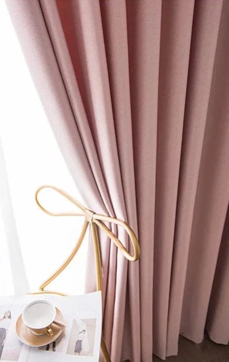 Rideau salon rose soyeux L'atelier Rideau