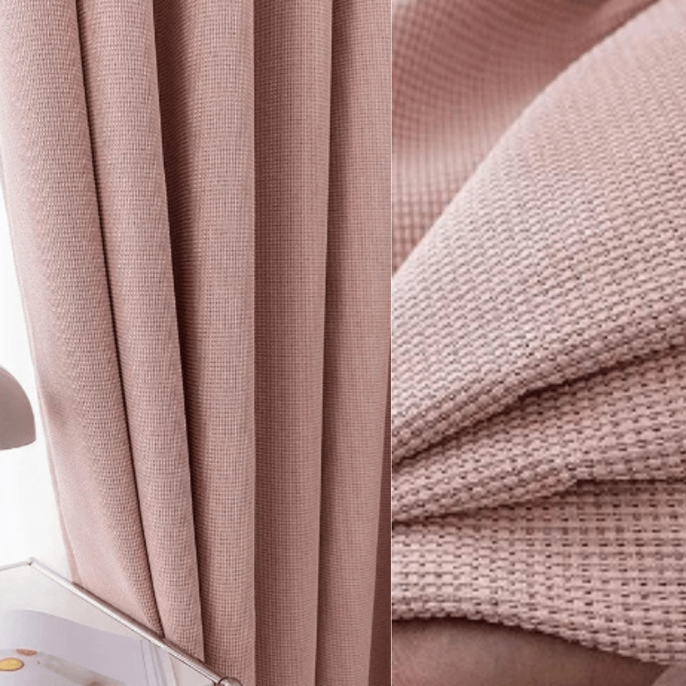 Rideau thermique rose double couche L'atelier Rideau