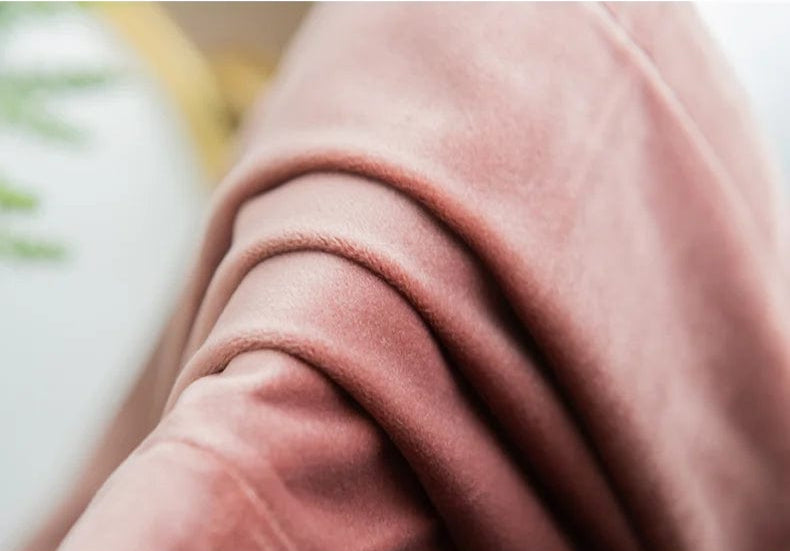 Rideau velours rose occultant classique L'atelier Rideau