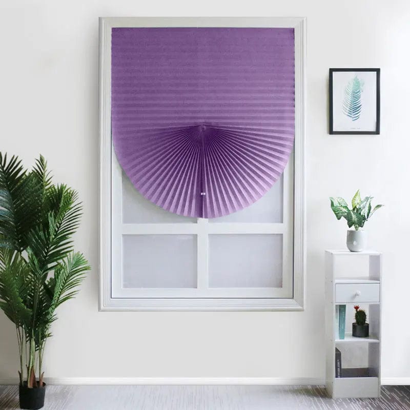 Store accordéon violet 60cm x 150cm L'atelier Rideau