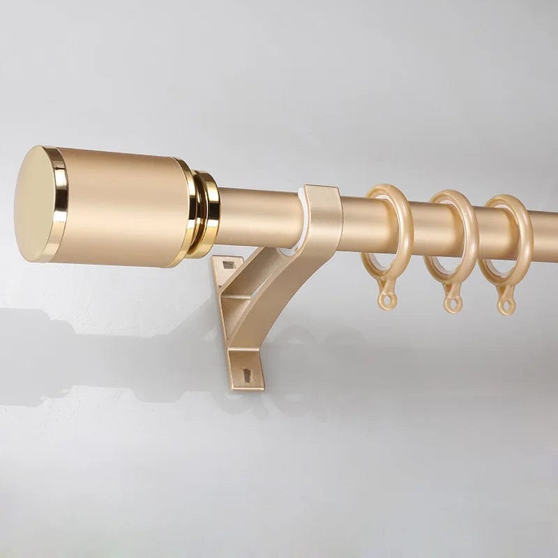 Tringle à rideau doré à tête doré 140cm L'atelier Rideau