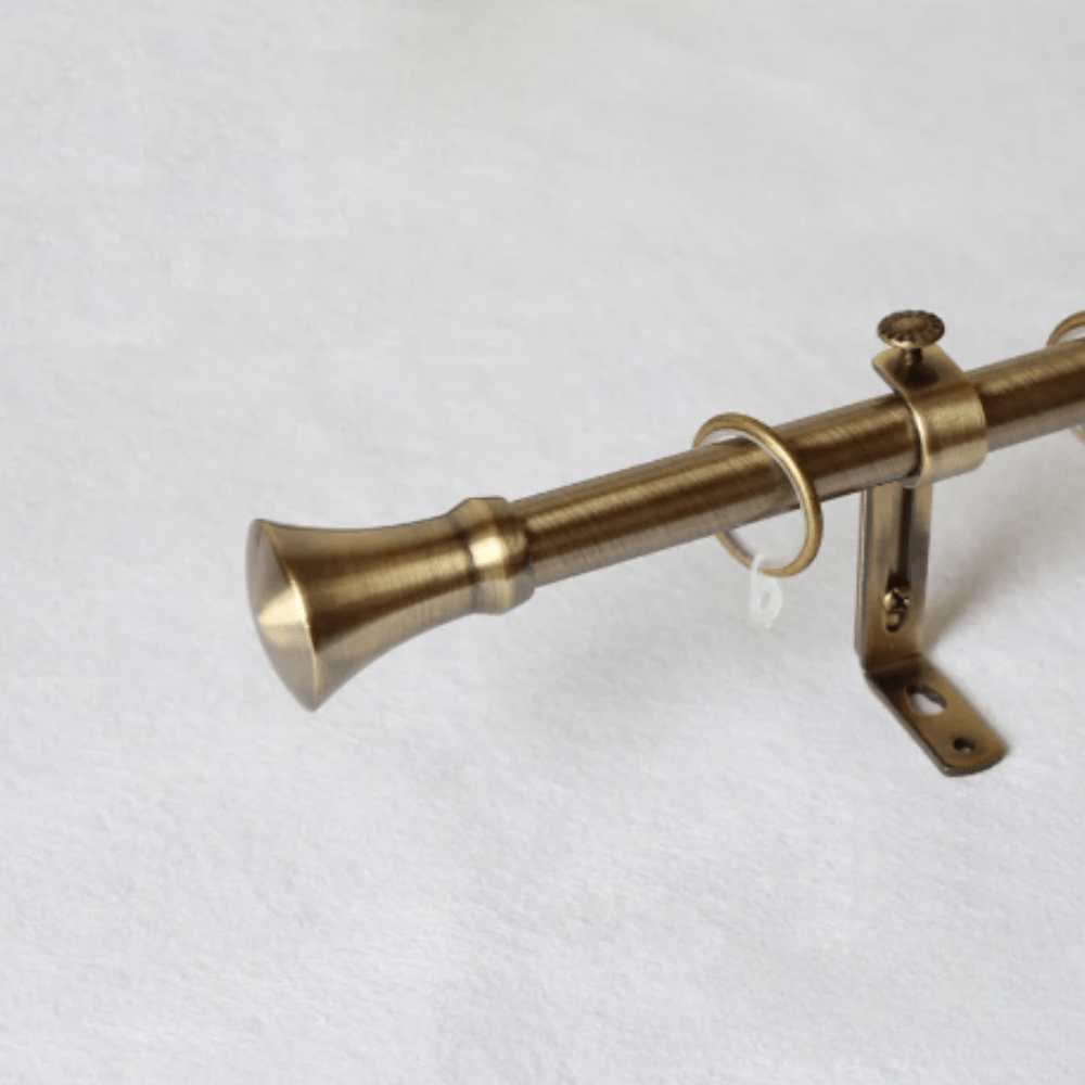 Tringle à rideaux bronze à embout long L'atelier Rideau