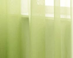 Voilage dégradé vert 100cm x 130cm / Crochets L'atelier Rideau