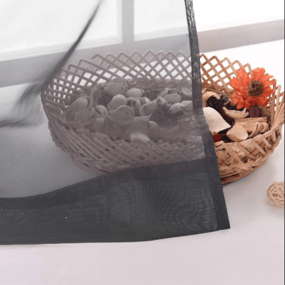 Voilage gris fin L'atelier Rideau