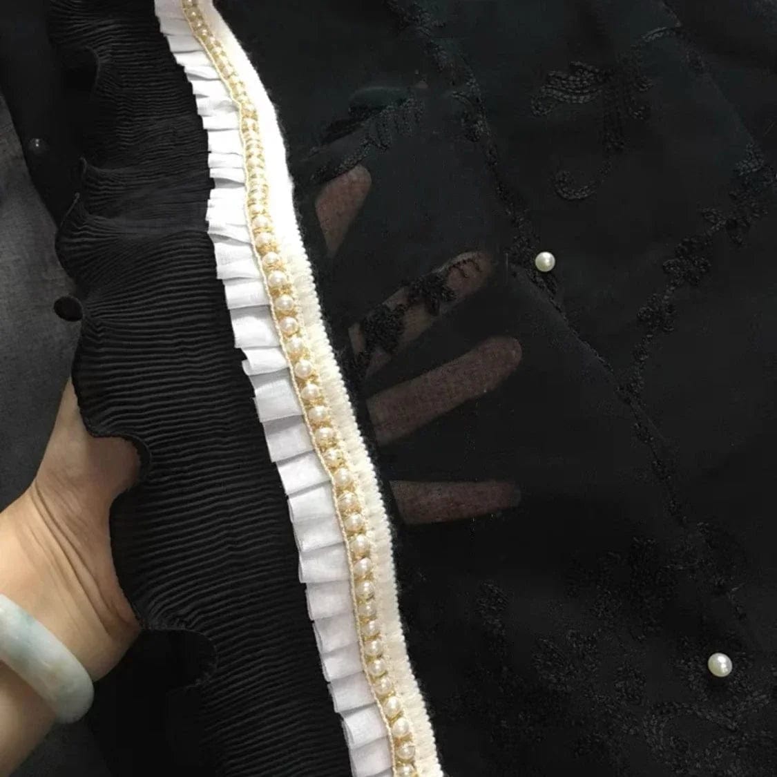 Voilage noir élégant L'atelier Rideau