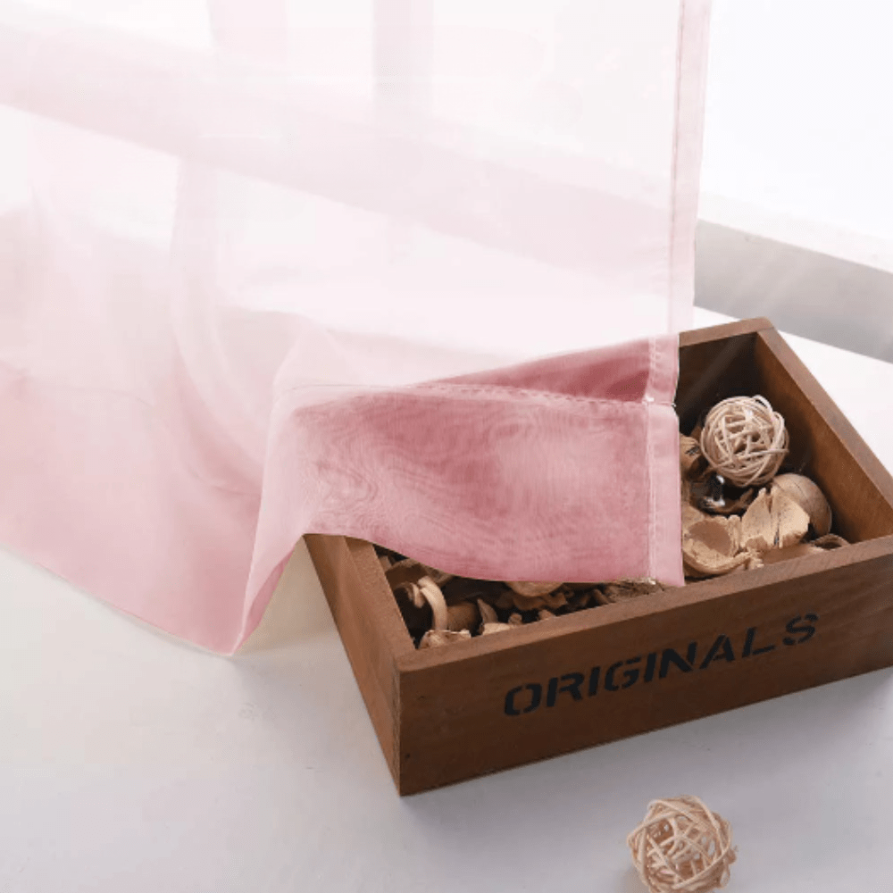 Voilage rose fin L'atelier Rideau